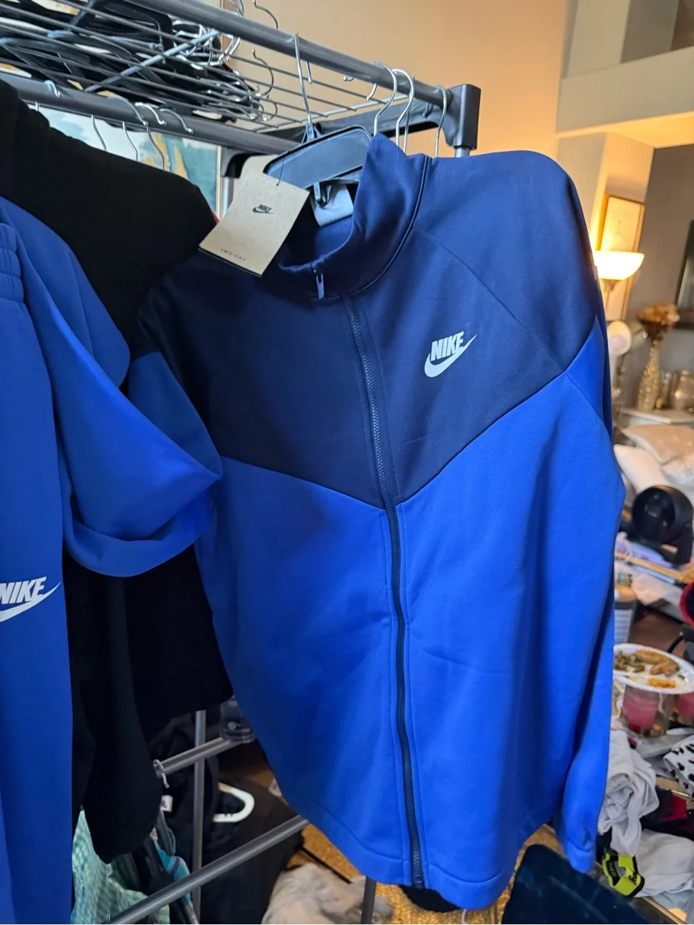 Nike Two-Tone Navy and Royal Blue Track Jacket & Pants